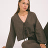 TILTIL Claire Linen Top Brown - Things I Like Things I Love