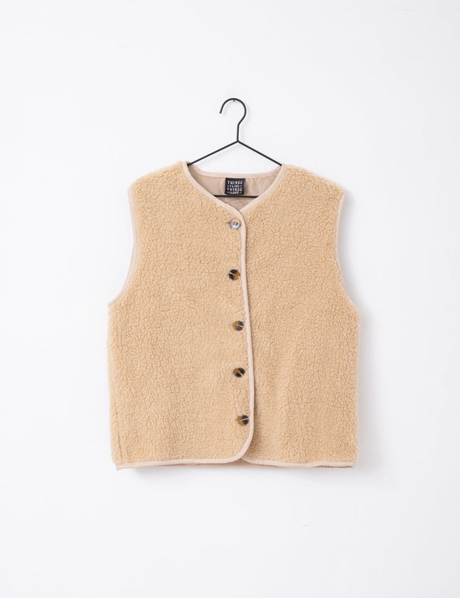 TILTIL Coco Gilet Teddy Beige One Size - Things I Like Things I Love