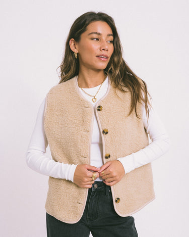 TILTIL Coco Gilet Teddy Beige - Things I Like Things I Love