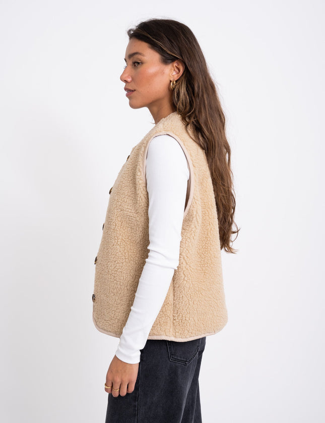 TILTIL Coco Gilet Teddy Beige - Things I Like Things I Love