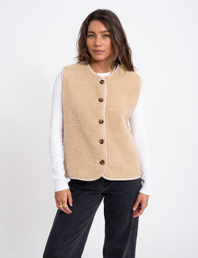 TILTIL Coco Gilet Teddy Beige - Things I Like Things I Love