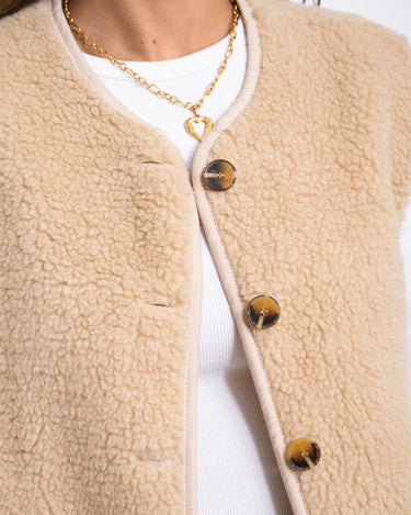 TILTIL Coco Gilet Teddy Beige - Things I Like Things I Love