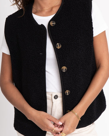 TILTIL Coco Gilet Teddy Black One Size - Things I Like Things I Love