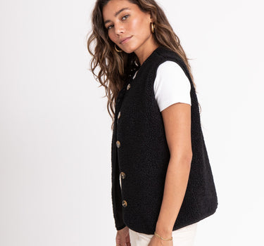 TILTIL Coco Gilet Teddy Black One Size - Things I Like Things I Love