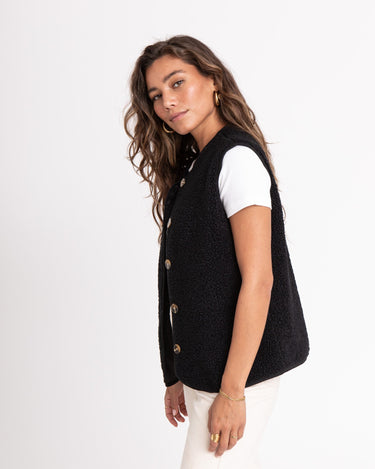 TILTIL Coco Gilet Teddy Black One Size - Things I Like Things I Love