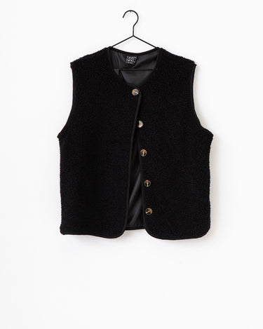 TILTIL Coco Gilet Teddy Black One Size - Things I Like Things I Love