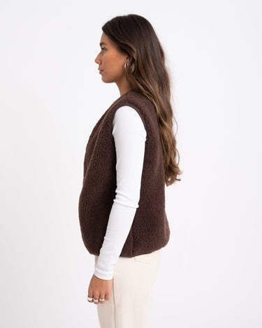 TILTIL Coco Gilet Teddy Brown One Size - Things I Like Things I Love