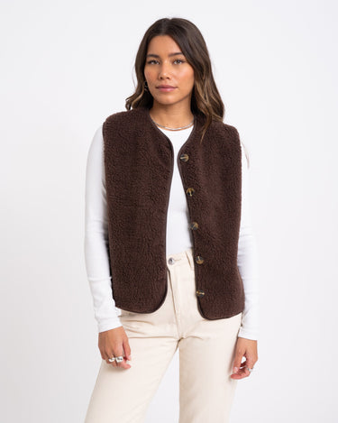 TILTIL Coco Gilet Teddy Brown One Size - Things I Like Things I Love