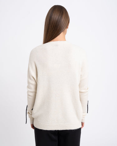 TILTIL Colin Knit Cream Black Detail - Things I Like Things I Love