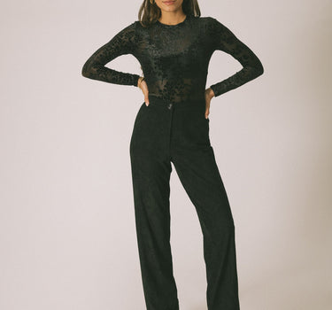 TILTIL Davi Suede Pants Black - Things I Like Things I Love