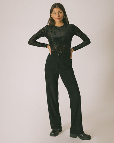 TILTIL Davi Suede Pants Black - Things I Like Things I Love