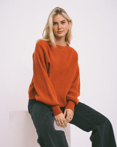 TILTIL Dunya Knit Orange Rust - Things I Like Things I Love