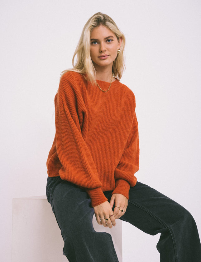 TILTIL Dunya Knit Orange Rust - Things I Like Things I Love