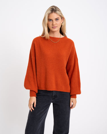 TILTIL Dunya Knit Orange Rust - Things I Like Things I Love