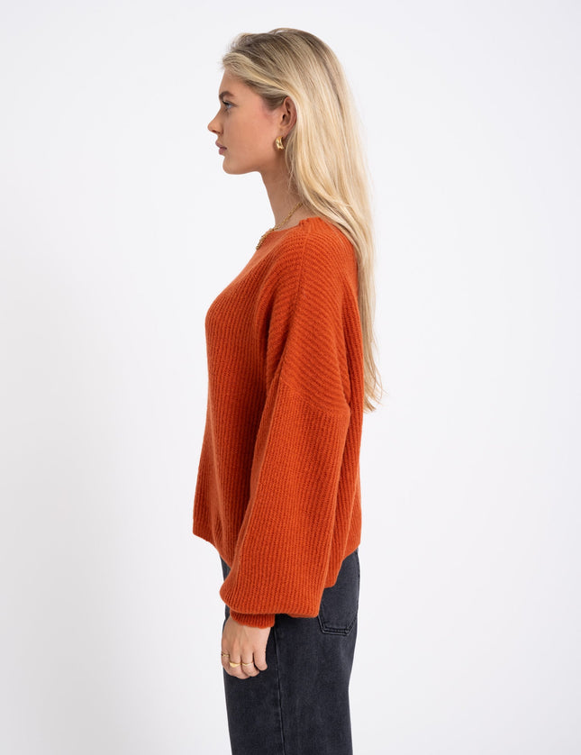 TILTIL Dunya Knit Orange Rust - Things I Like Things I Love