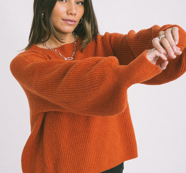 TILTIL Dunya Knit Orange Rust - Things I Like Things I Love