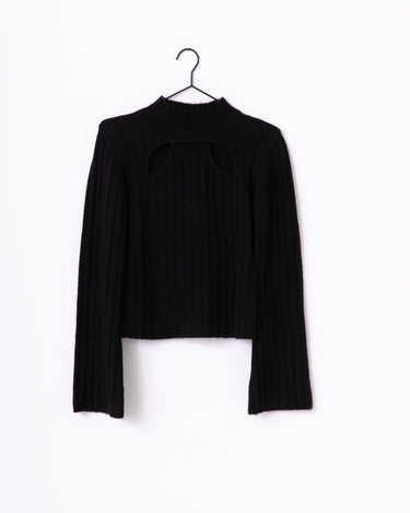 TILTIL Elis Sweater Cut Out Black - Things I Like Things I Love