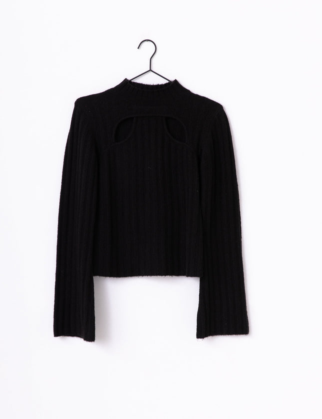 TILTIL Elis Sweater Cut Out Black - Things I Like Things I Love