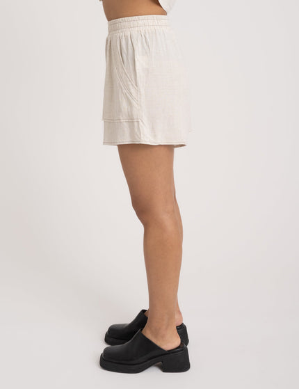 TILTIL Elli Short Linen Melange Beige Seam - Things I Like Things I Love