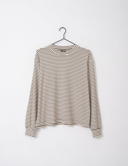 TILTIL Emma Longsleeve Off - white Black Stripe - Things I Like Things I Love