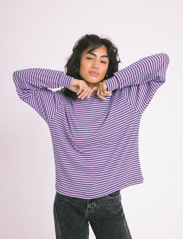 TILTIL Emma Longsleeve Purple Stripe - Things I Like Things I Love