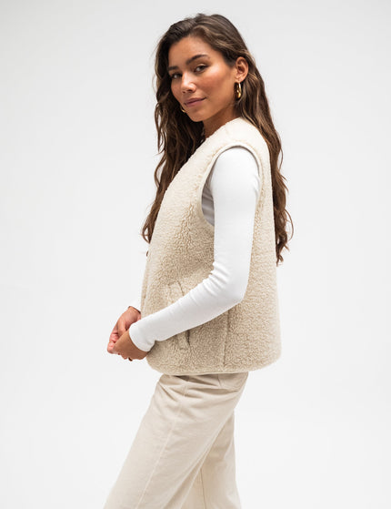 TILTIL Esmay Gilet Teddy Beige - Things I Like Things I Love