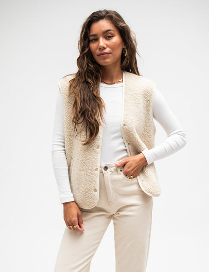 TILTIL Esmay Gilet Teddy Beige - Things I Like Things I Love