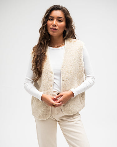 TILTIL Esmay Gilet Teddy Beige - Things I Like Things I Love