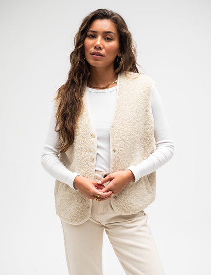 TILTIL Esmay Gilet Teddy Beige - Things I Like Things I Love