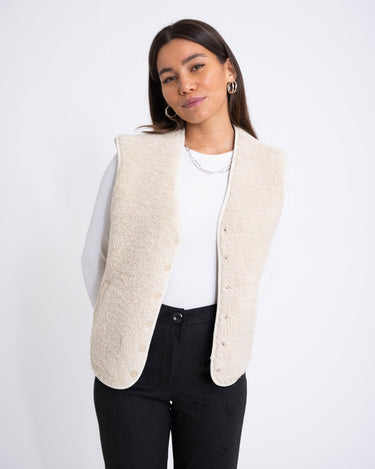 TILTIL Esmay Gilet Teddy Beige - Things I Like Things I Love