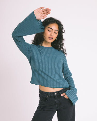 TILTIL Farah Cropped Top Petrol - Things I Like Things I Love