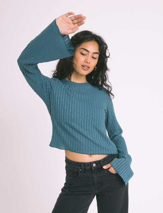 TILTIL Farah Cropped Top Petrol - Things I Like Things I Love