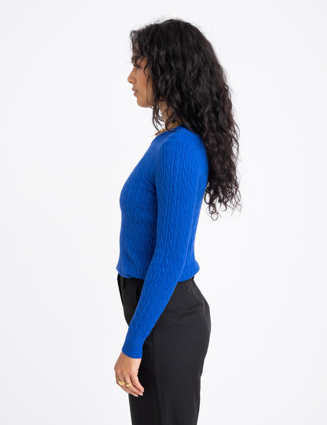 TILTIL Gaby Cable Knit Cobalt - Things I Like Things I Love