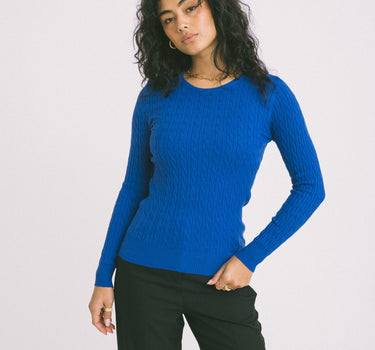 TILTIL Gaby Cable Knit Cobalt - Things I Like Things I Love