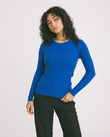 TILTIL Gaby Cable Knit Cobalt - Things I Like Things I Love