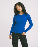 TILTIL Gaby Cable Knit Cobalt