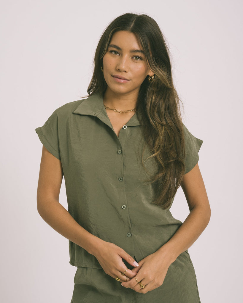 TILTIL Gill Blouse Army Green - Things I Like Things I Love