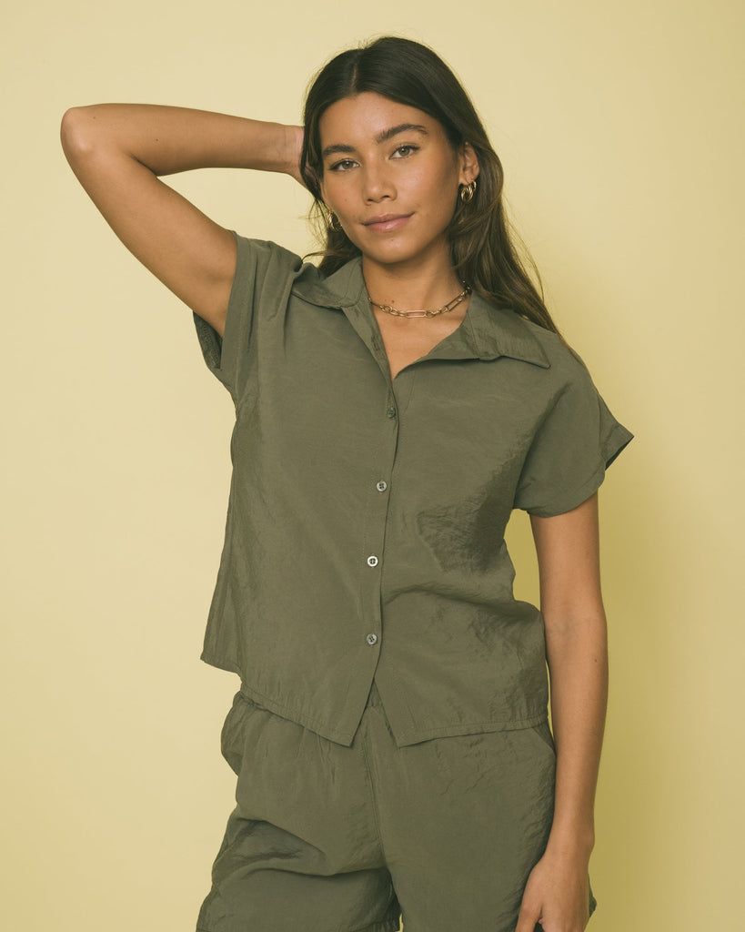 TILTIL Gill Blouse Army Green - Things I Like Things I Love
