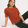 TILTIL Glittery Mesh Top Rust - Things I Like Things I Love