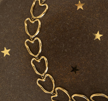 TILTIL Goldplated Bracelet Organic Heart - Things I Like Things I Love