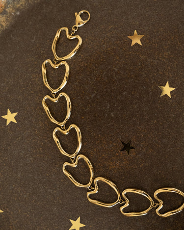 TILTIL Goldplated Bracelet Organic Heart - Things I Like Things I Love