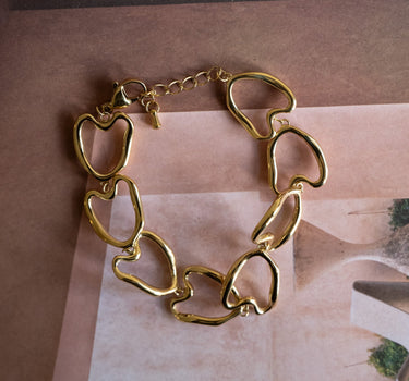 TILTIL Goldplated Bracelet Organic Heart - Things I Like Things I Love