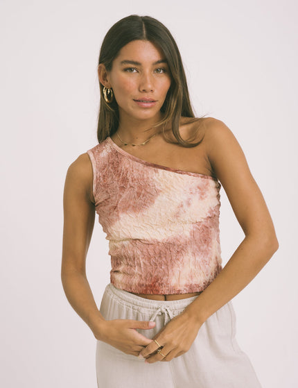 TILTIL Hailey Mesh Blush One Shoulder - Things I Like Things I Love