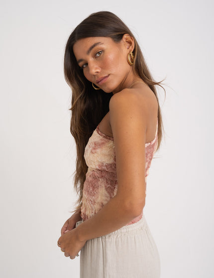 TILTIL Hailey Mesh Blush One Shoulder - Things I Like Things I Love