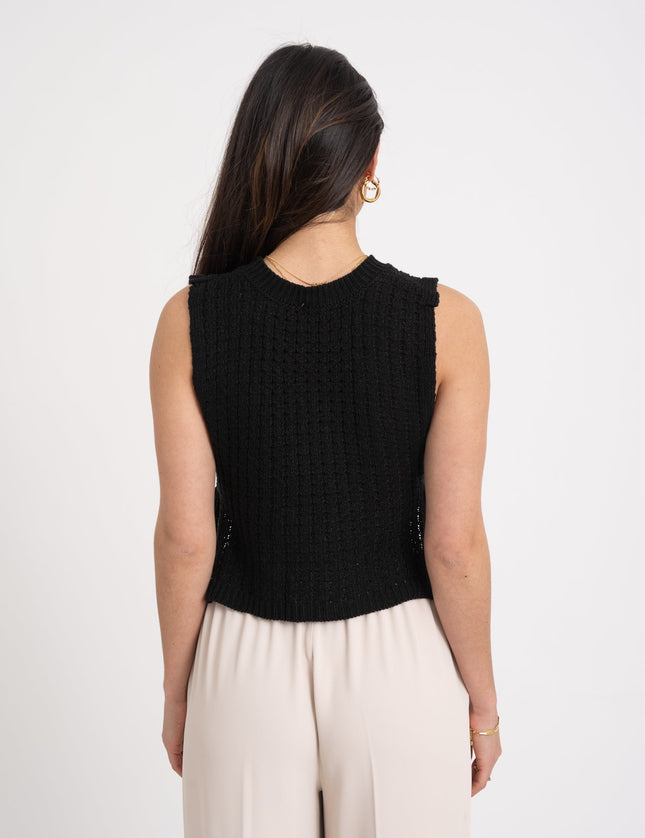 TILTIL Iris Knit Gilet Black - Things I Like Things I Love