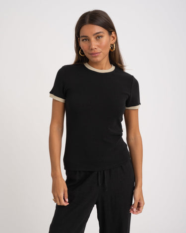 TILTIL Jamie Tee Black Contrast One Size - Things I Like Things I Love