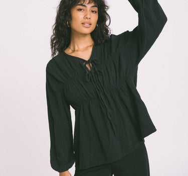 TILTIL Jeanette Blouse Hydro Black One Size - Things I Like Things I Love