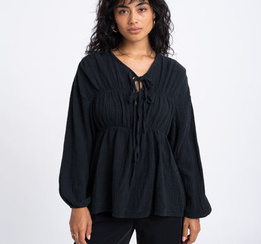 TILTIL Jeanette Blouse Hydro Black One Size - Things I Like Things I Love