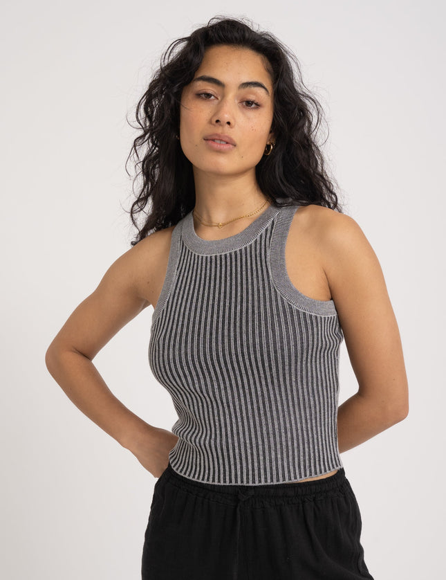 TILTIL Kayla Knit Top Washed Black - Things I Like Things I Love