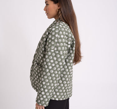 TILTIL Keil Kimono Army Green Sun Moon Print - Things I Like Things I Love